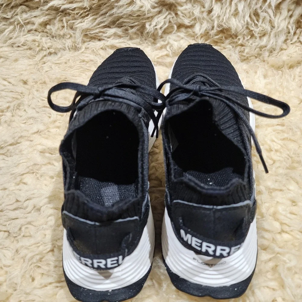 Merrell FloatPro Trail Running Shoes Women's 8.5 Black Knit Vibram Sole - Picture 3 of 7